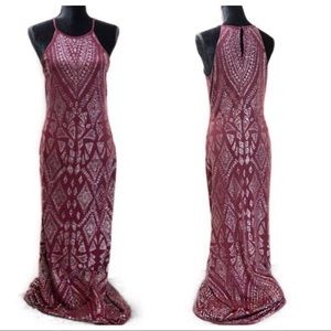 Jump Apparel Raspberry Dress with Glitter SZ 11/12